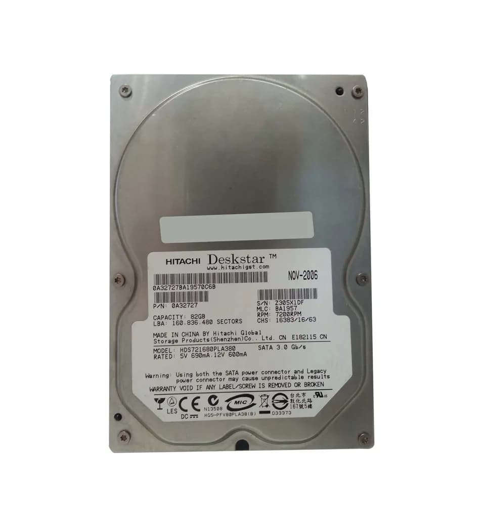 Hitachi 0A32727 80GB 3Gb/s SATA