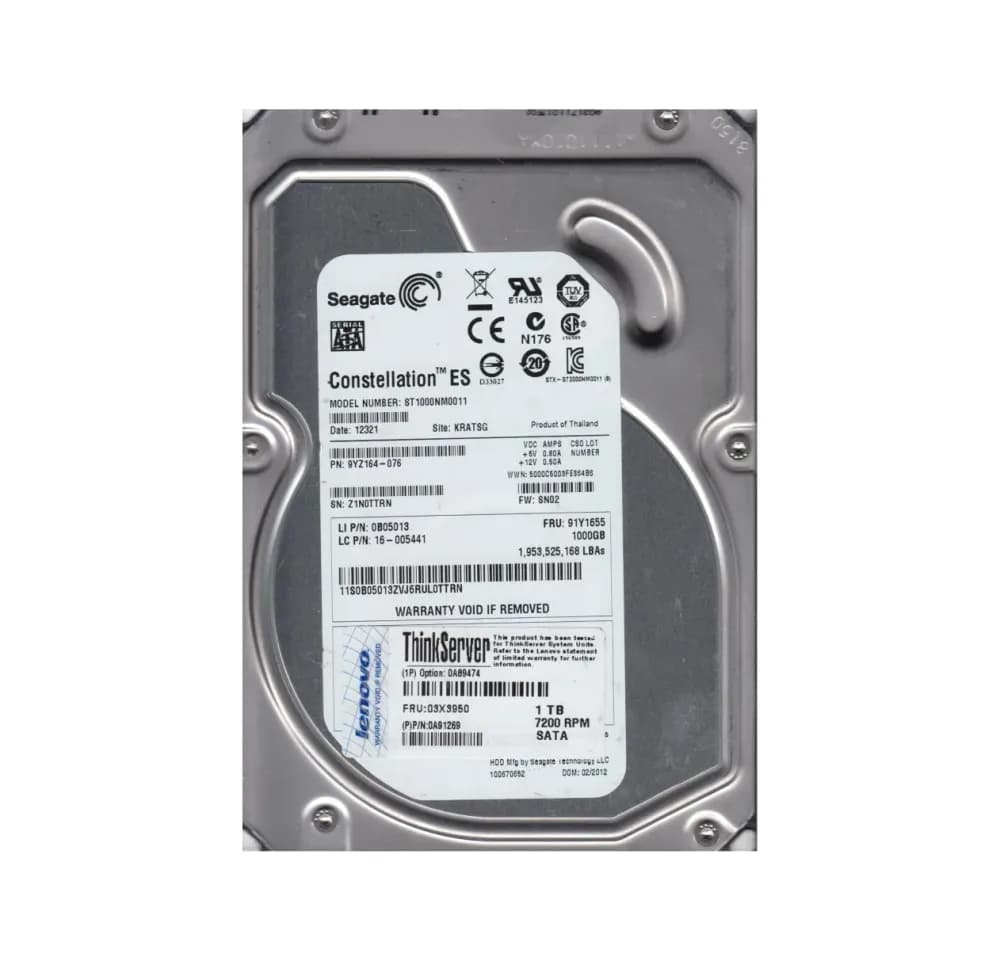Lenovo 0A91269 1TB 3Gb/s SATA