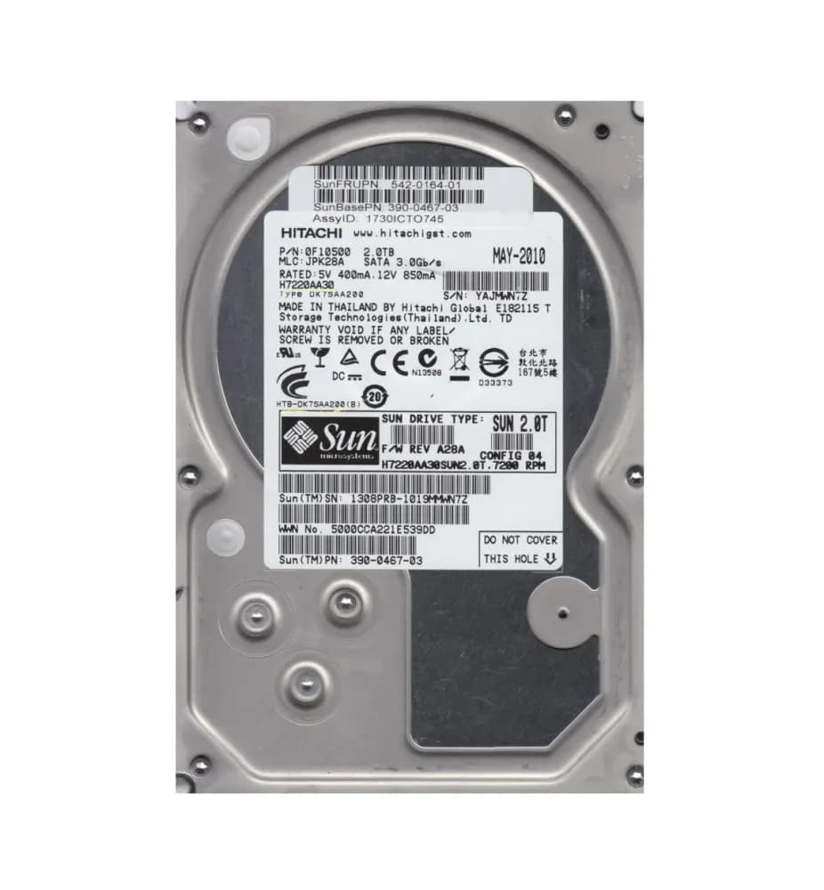 Hitachi 0F10500 2TB 6Gb/s SATA