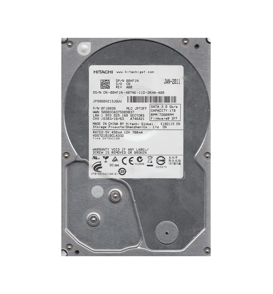 HGST 0F10839 1TB 3Gb/s SATA