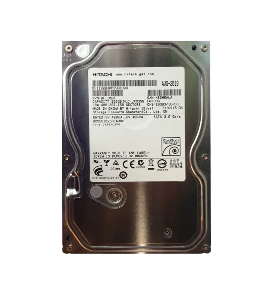 Hitachi 0F11020 250GB 3Gb/s SATA