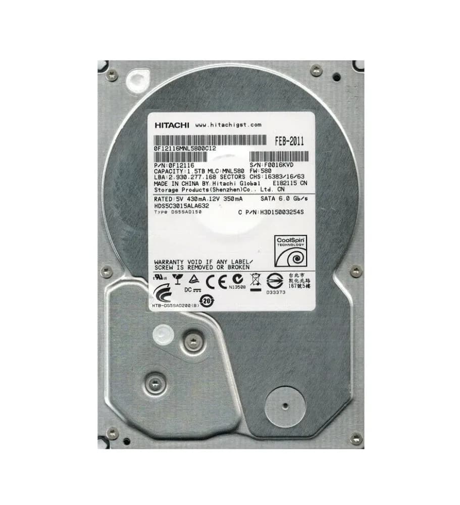 Hitachi 0F12116 1.5TB 6Gb/s SATA