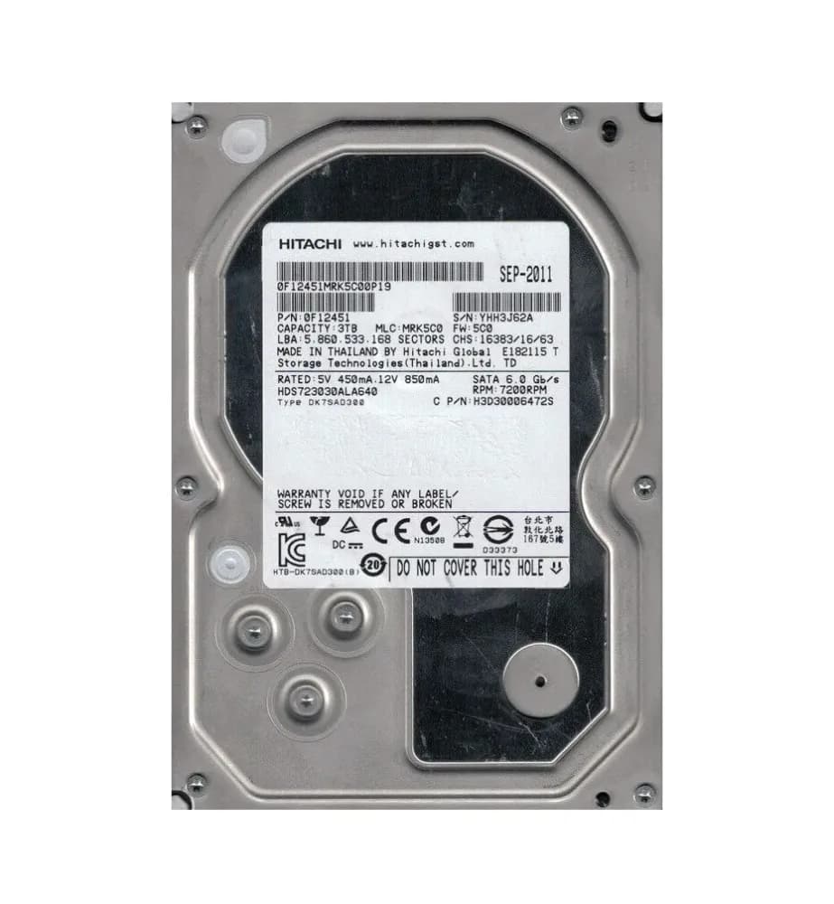 Hitachi 0F12451 3TB 6Gb/s SATA