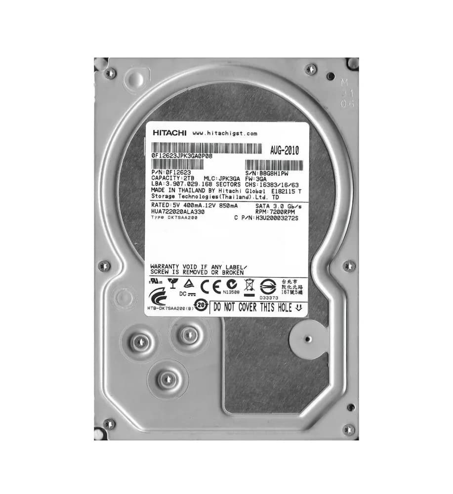HGST 0F12623 2TB 3Gb/s SATA