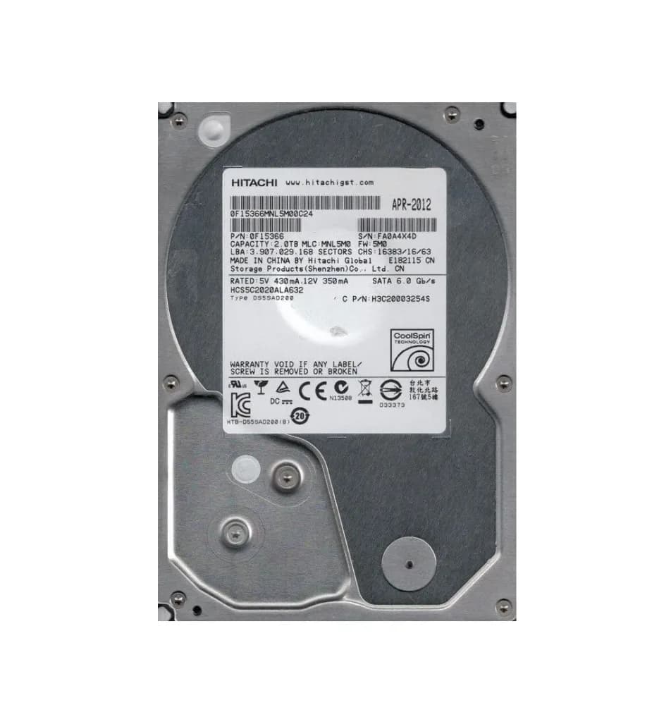 Hitachi 0F15366 2TB 6Gb/s SATA