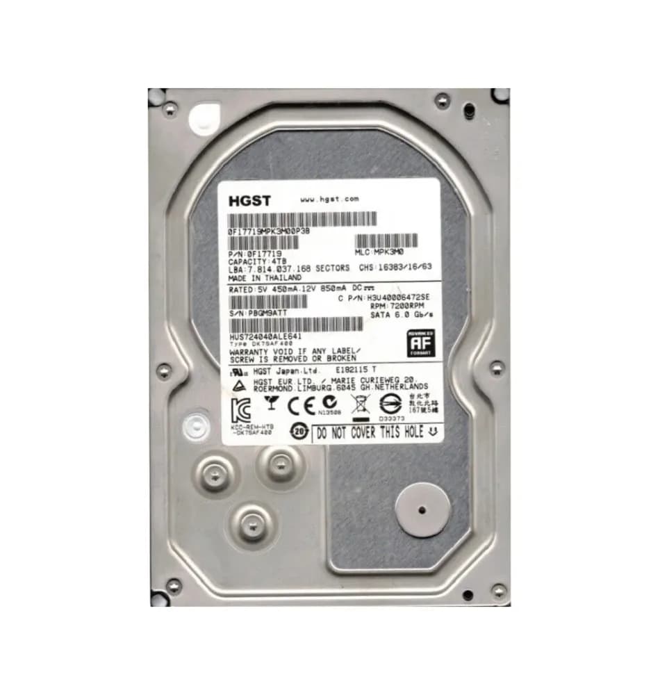 HGST 0F17719 4TB 6Gb/s SATA