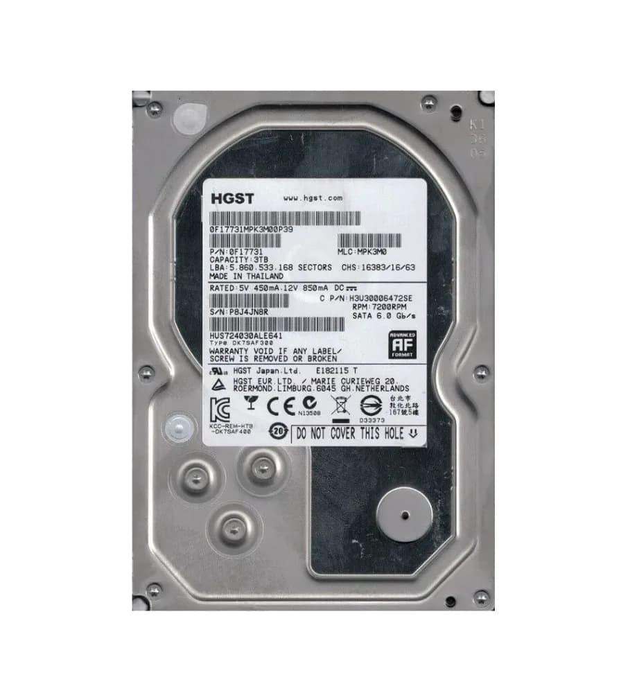 HGST 0F17731 3TB 6Gb/s SATA
