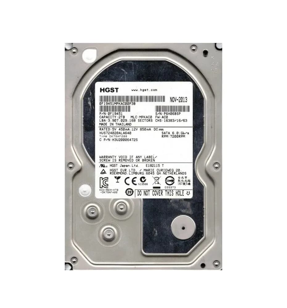 HGST 0F19451 2TB 6Gb/s SATA