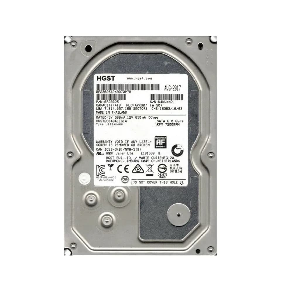 HGST 0F23025 4TB 6Gb/s SATA