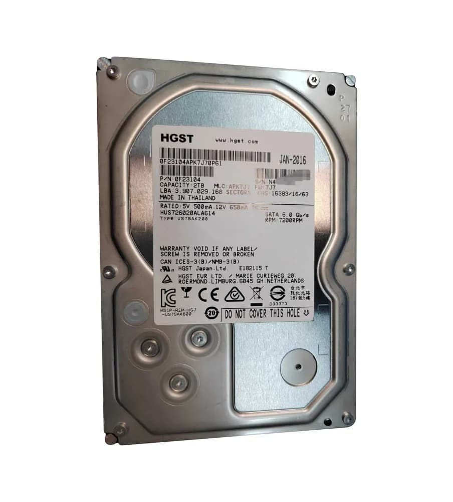 HGST 0F23104 2TB 6Gb/s SATA