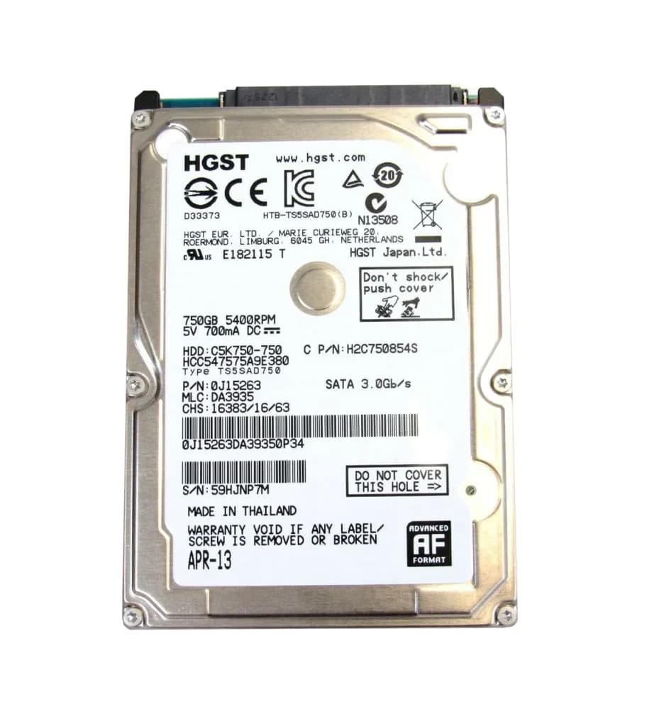 HGST 0J15263 750GB 3Gb/s SATA