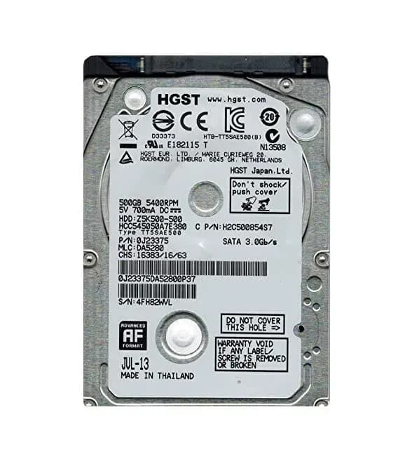 HGST 0J23375 500GB 3Gb/s SATA