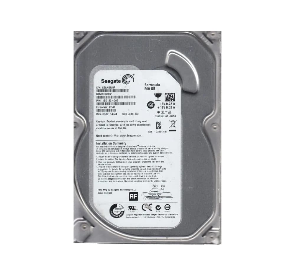 Seagate 1BD142-303 500GB 6Gb/s SATA