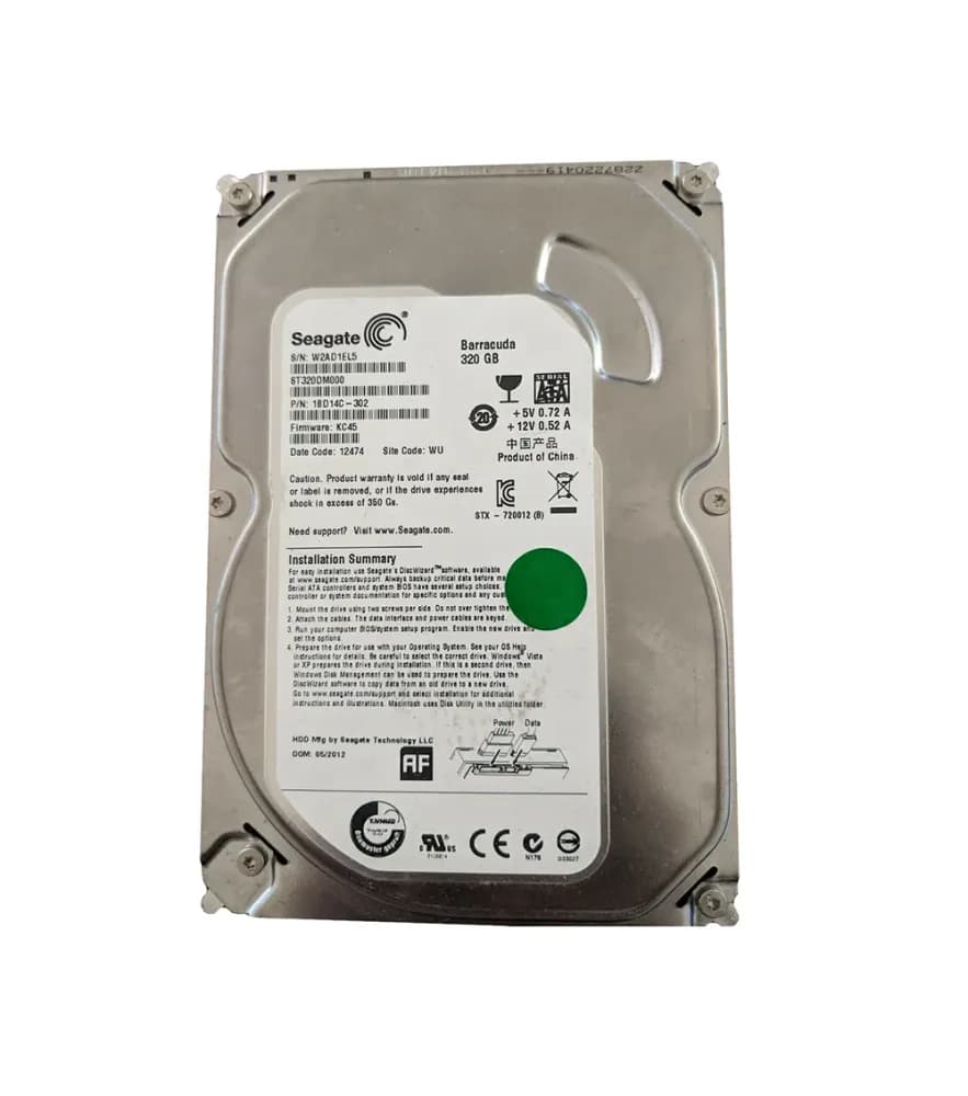Seagate 1BD14C-302 320GB 6Gb/s SATA