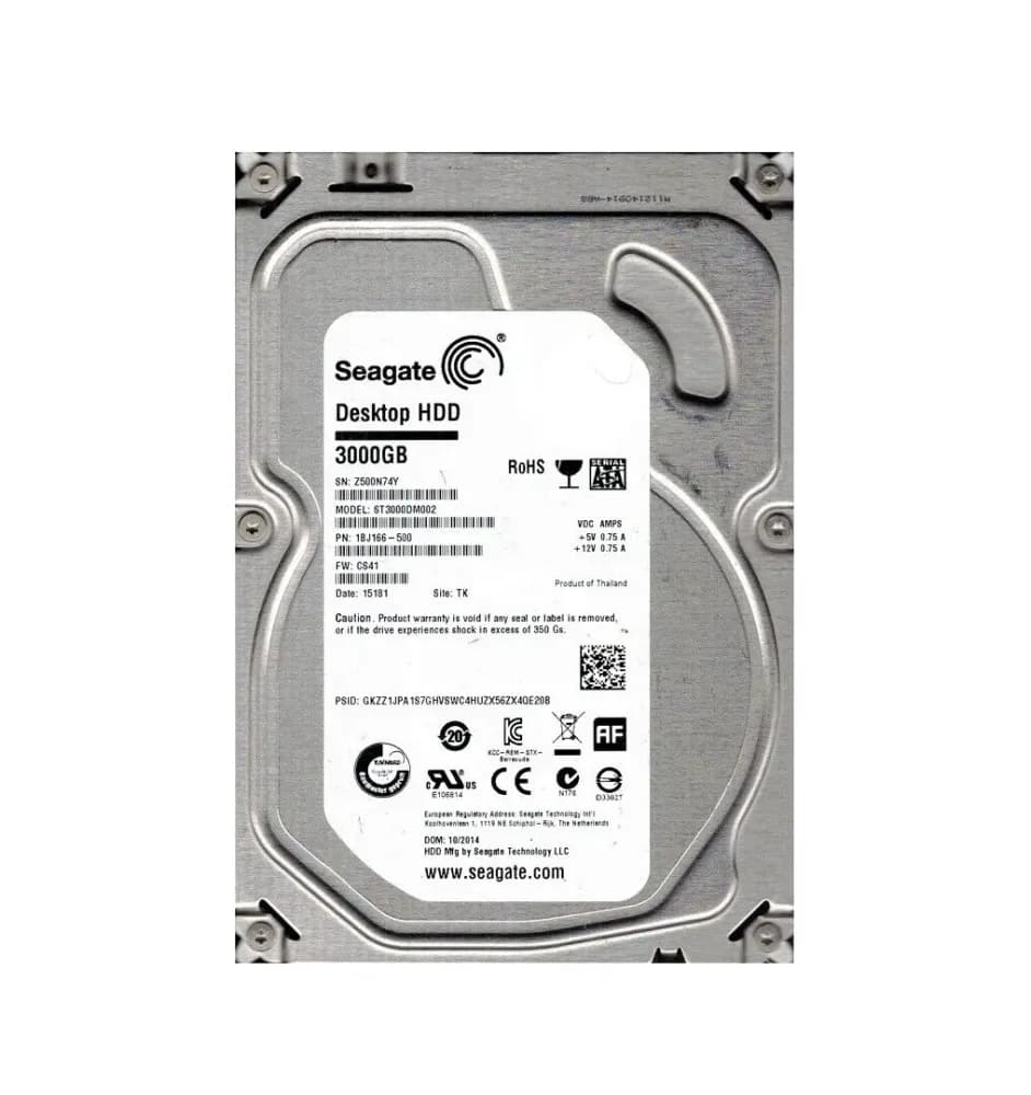 Seagate 1BJ166-500 3TB 6Gb/s SATA