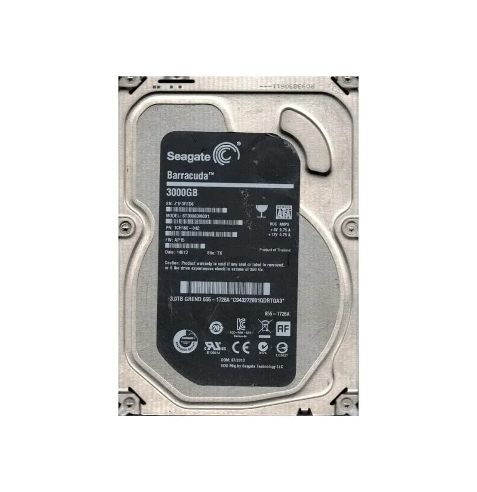 Seagate 1CH166-042 3TB 6Gb/s SATA