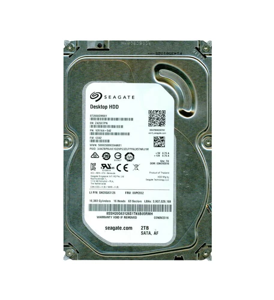 Seagate 1ER164-542 2TB 6Gb/s SATA