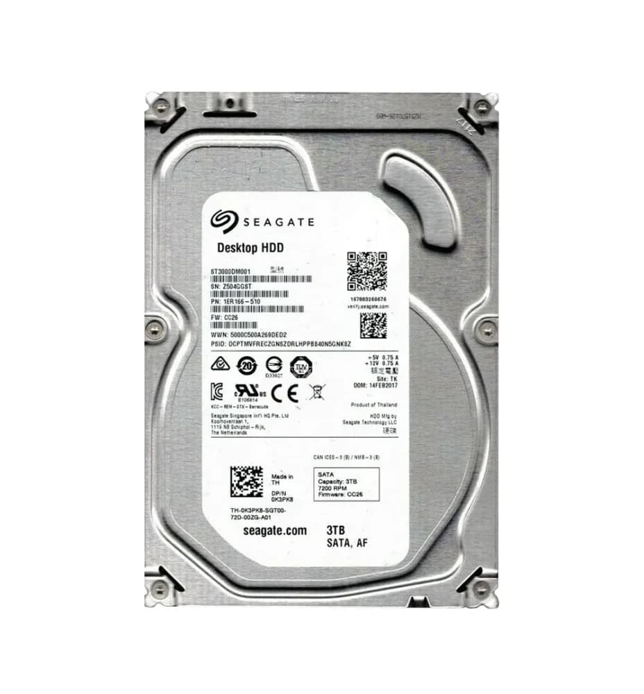 Seagate 1ER166-510 3TB 6Gb/s SATA