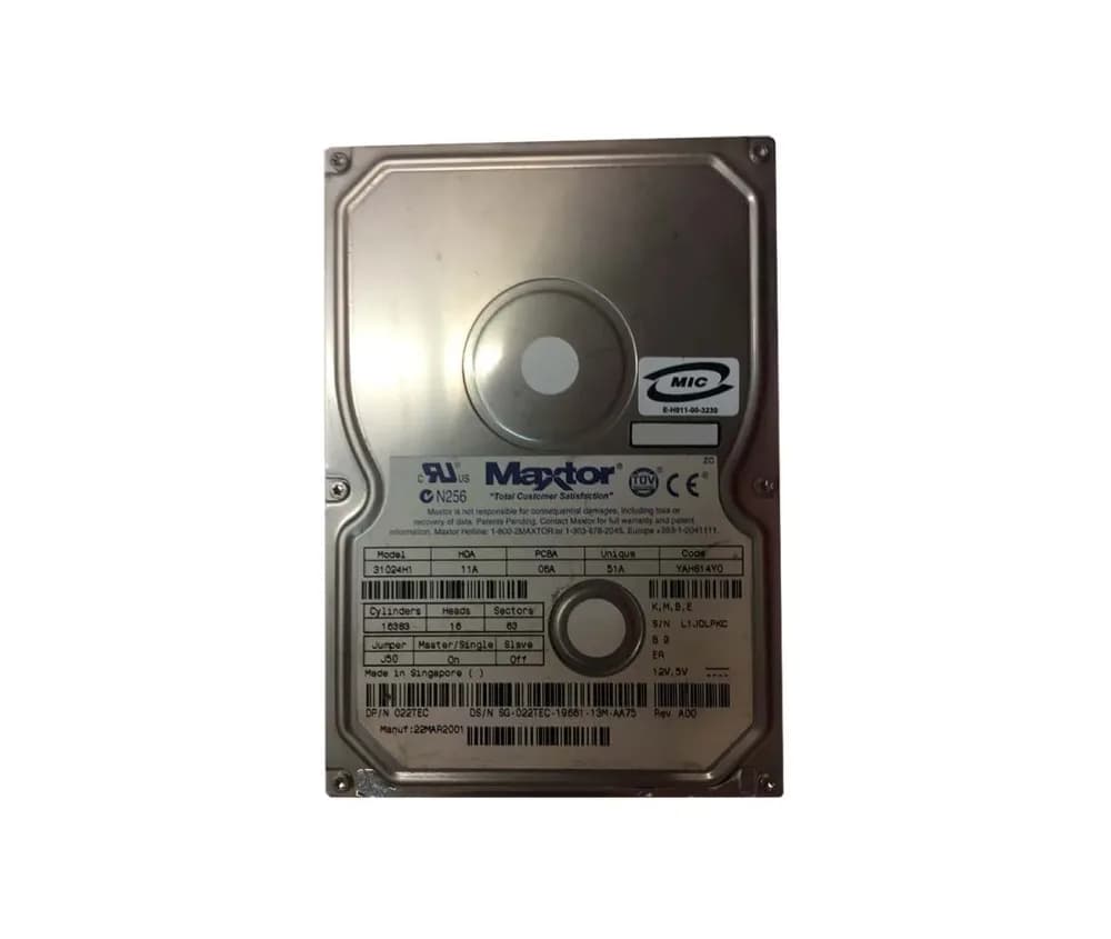 Maxtor 31024H1 10.2GB IDE Ultra ATA/100 (ATA-6)