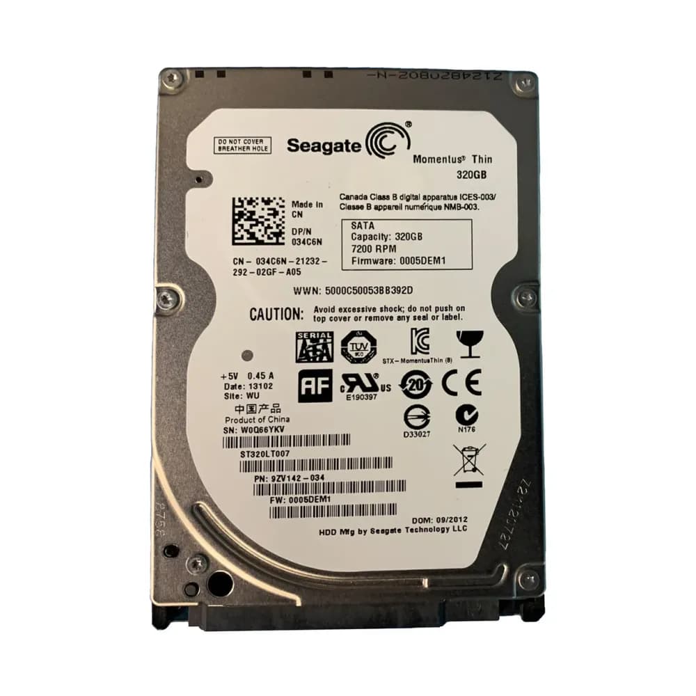 Dell 34C6N 320GB 6Gb/s SATA