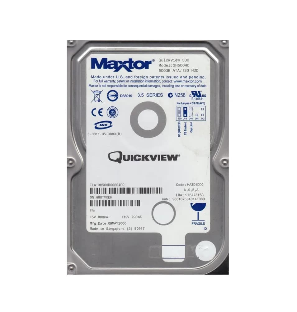 Maxtor 3H500R0 500GB IDE Ultra ATA/133 (ATA-7)