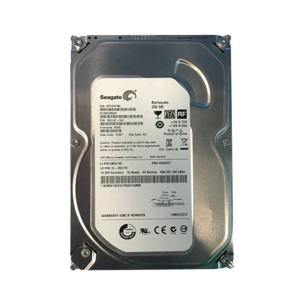 IBM 45K0627 250GB 6Gb/s SATA