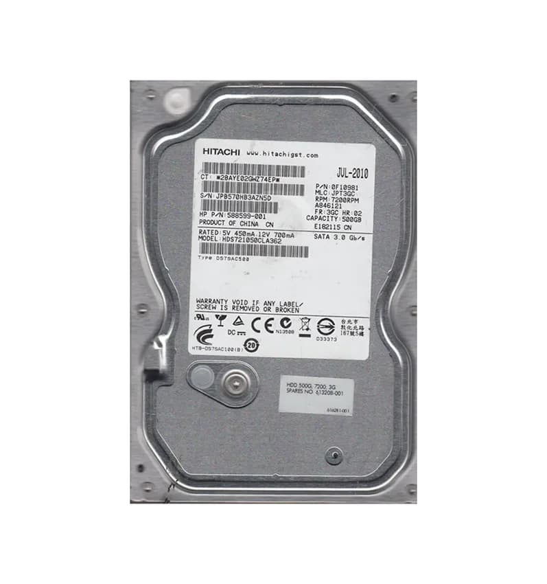 HPE 616281-001 500GB 6Gb/s SATA