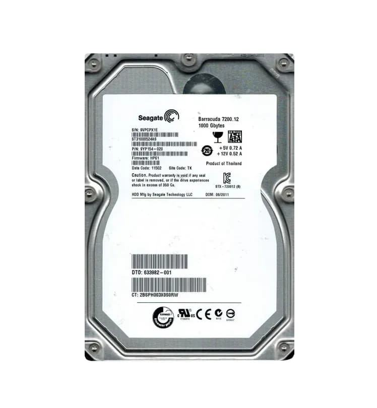 HPE 633982-001 1TB 6Gb/s SATA