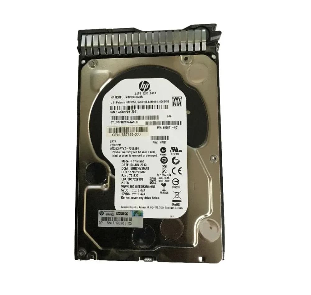 HPE 657753-003 2TB 6Gb/s SATA