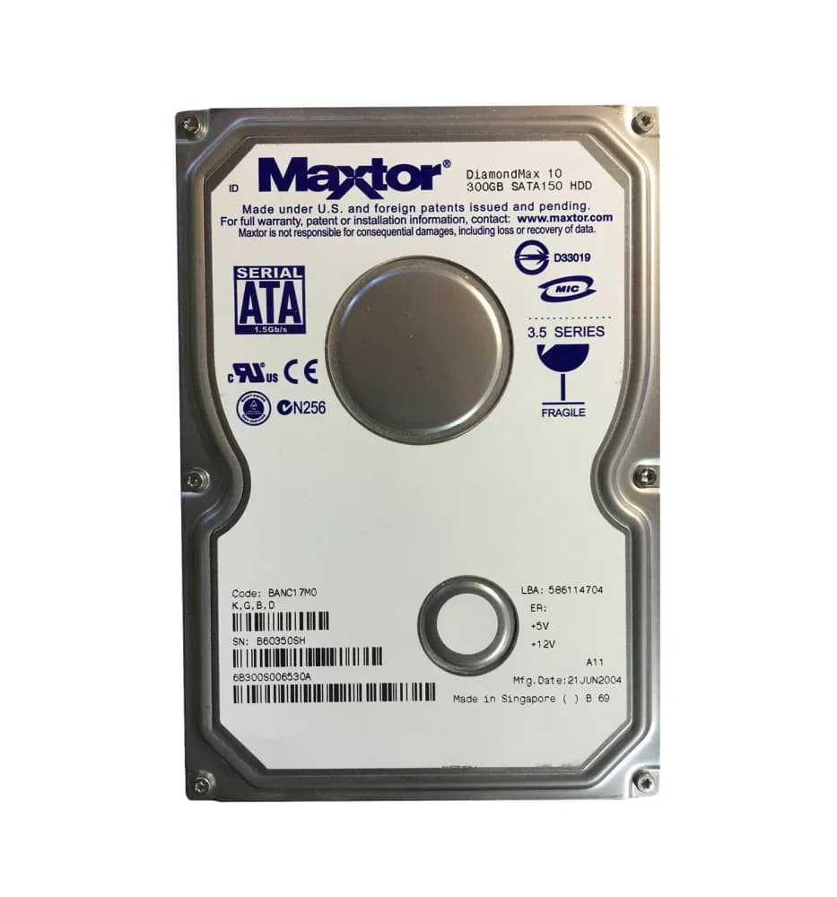 Maxtor 6B300S0 300GB 1.5Gb/s SATA