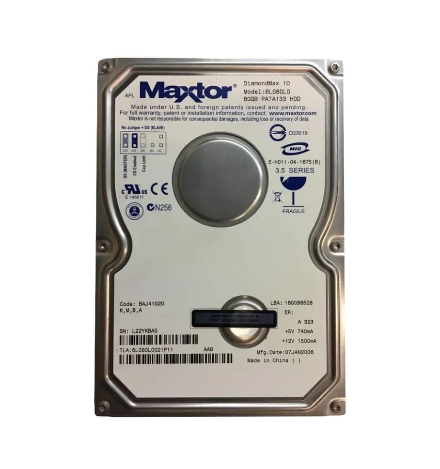 Maxtor 6L080L0 80GB IDE Ultra ATA/133 (ATA-7)