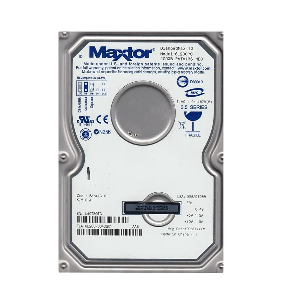 Maxtor 6L200P0 200GB IDE Ultra ATA/133 (ATA-7)