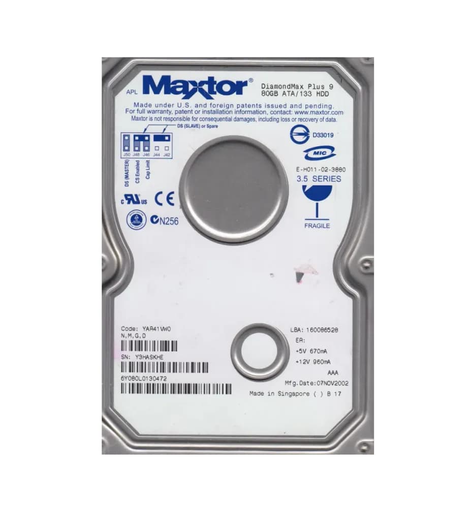 Maxtor 6Y080L0 80GB IDE Ultra ATA/133 (ATA-7)