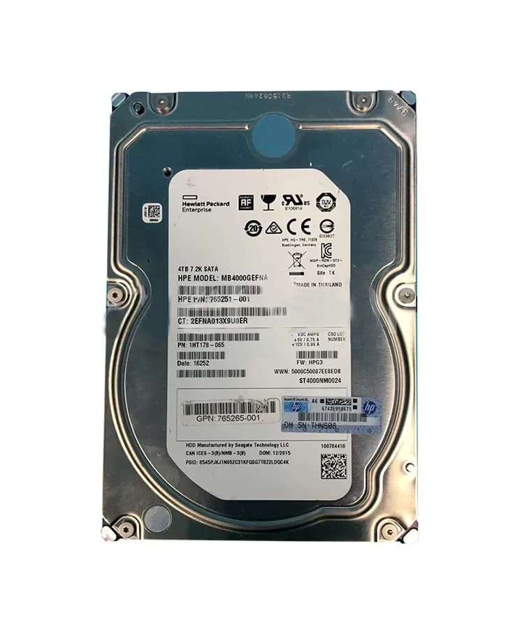 HPE 765265-001 4TB 6Gb/s SATA