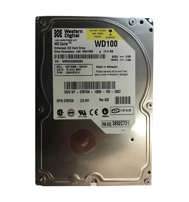 Dell 78FGW 10GB IDE Ultra ATA/100 (ATA-6)