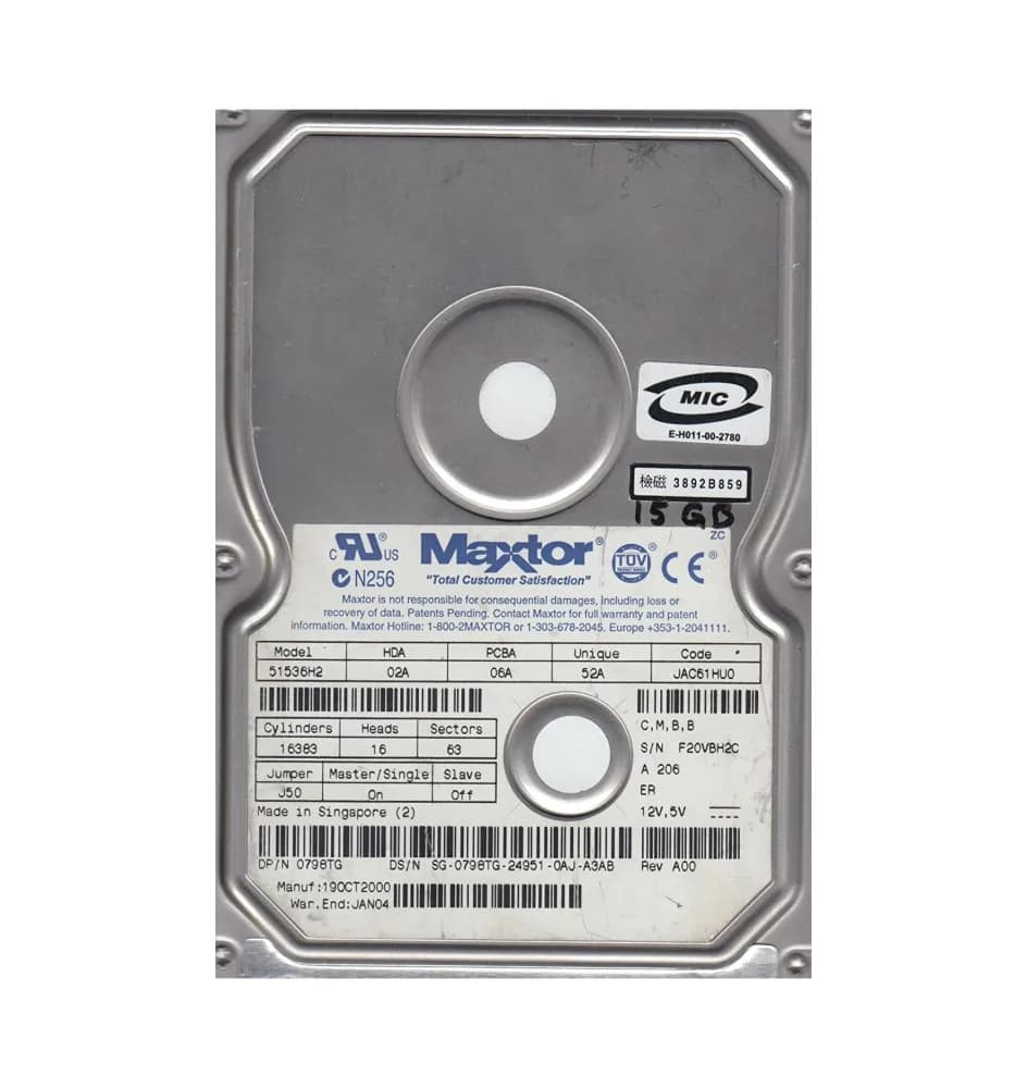 Dell 798TG 15GB IDE Ultra ATA/100 (ATA-6)