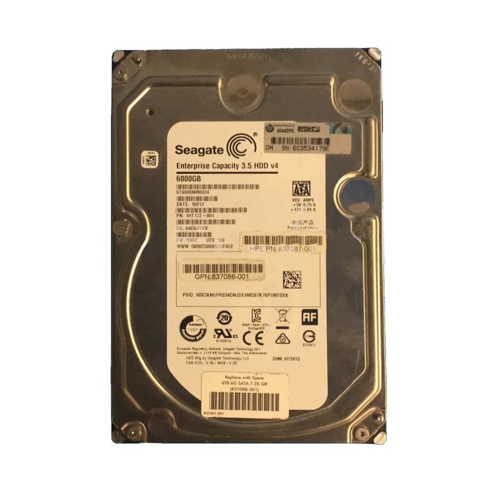 HPE 837088-001 6TB 6Gb/s SATA
