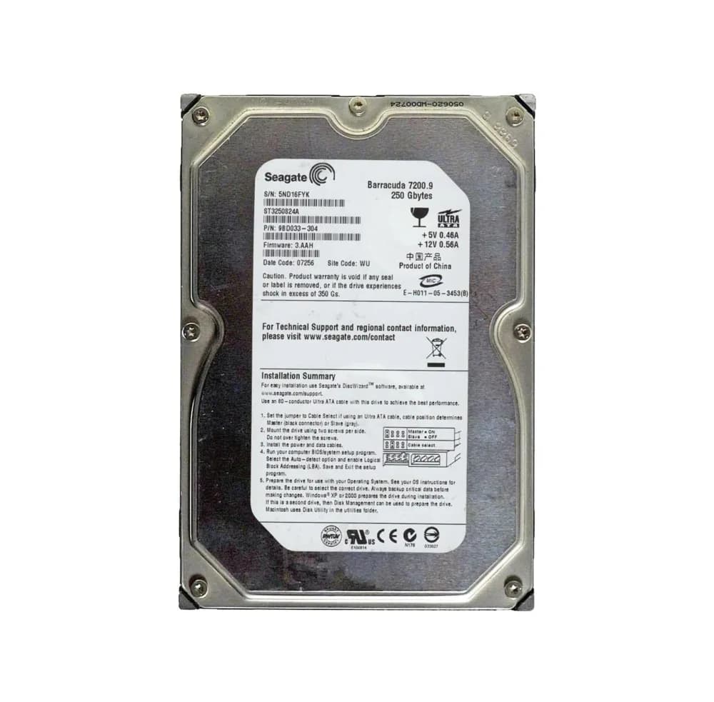 Seagate 9BD033-304 250GB IDE Ultra ATA/100 (ATA-6)