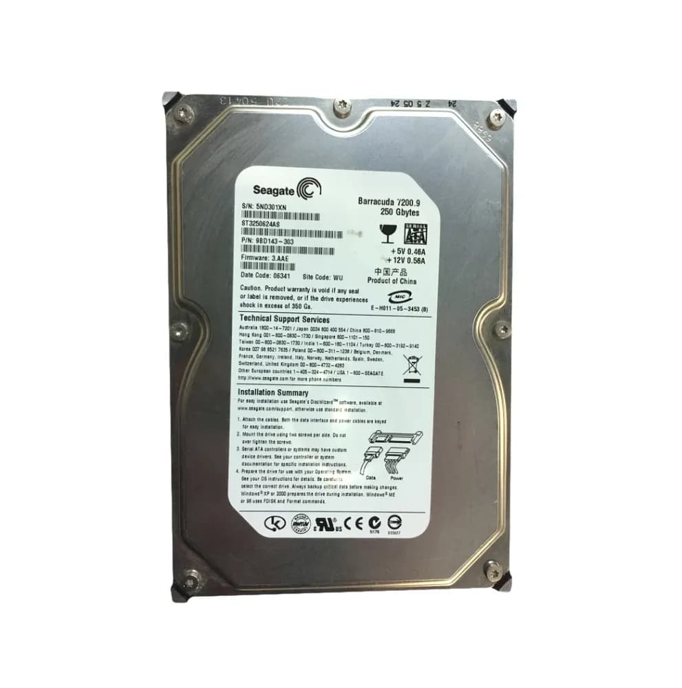 Seagate 9BD143-303 250GB 3Gb/s SATA