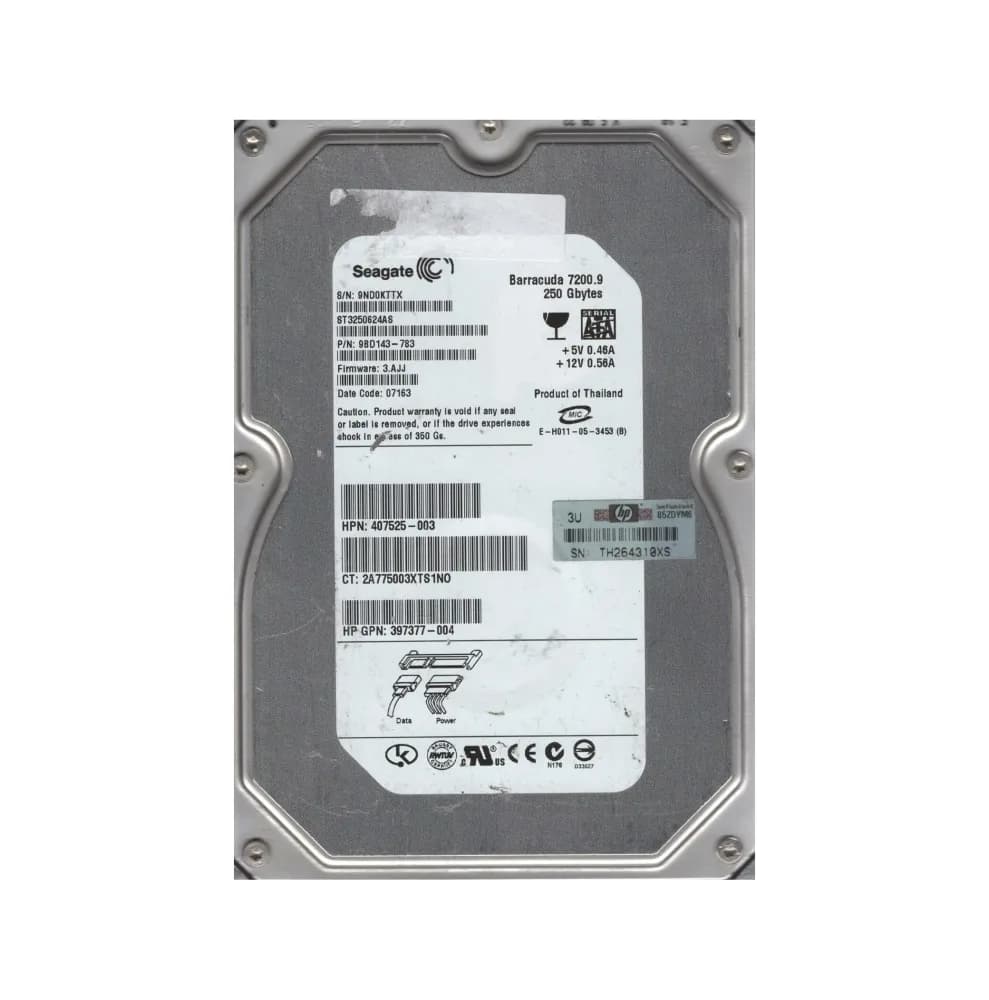 Seagate 9BD143-783 250GB 3Gb/s SATA