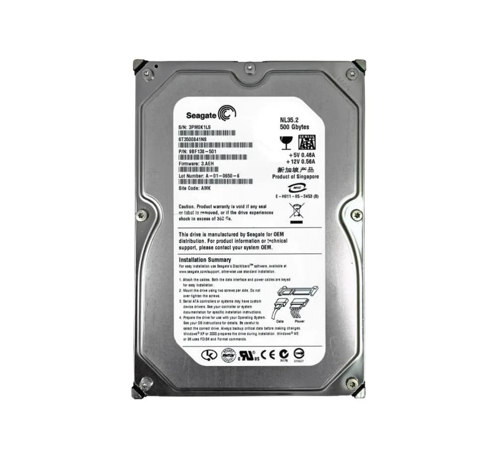 Seagate 9BF138-501 500GB 3Gb/s SATA