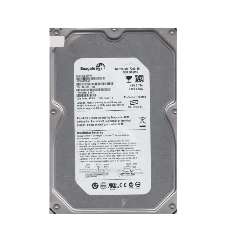 Seagate 9BJ136-188 250GB 3Gb/s SATA