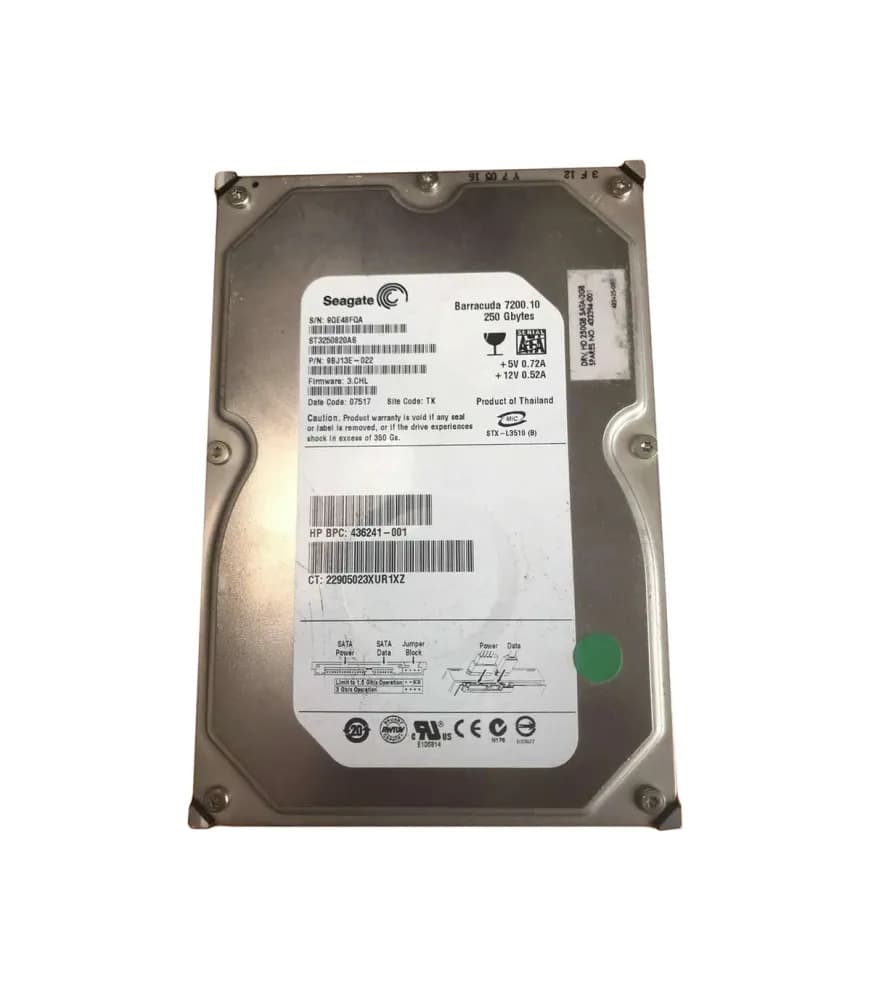 Seagate 9BJ13E-022 250GB 3Gb/s SATA