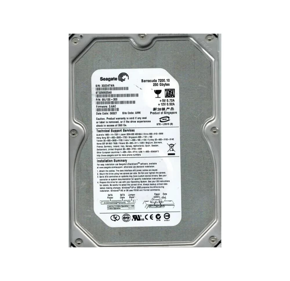 Seagate 9BJ13E-300 250GB 3Gb/s SATA