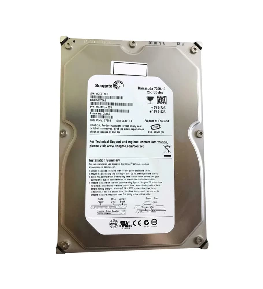 Seagate 9BJ13E-305 250GB 3Gb/s SATA