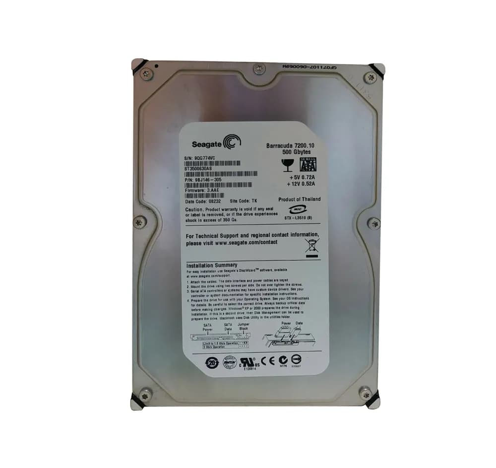 Seagate 9BJ146-305 500GB 3Gb/s SATA