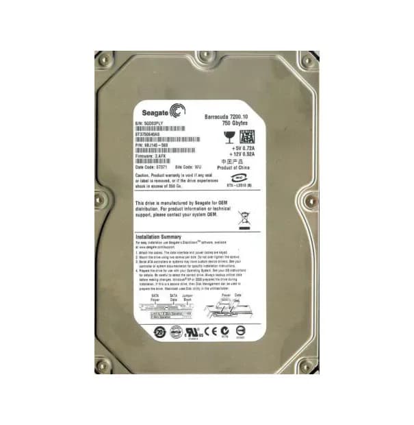 Seagate 9BJ148-568 750GB 3Gb/s SATA