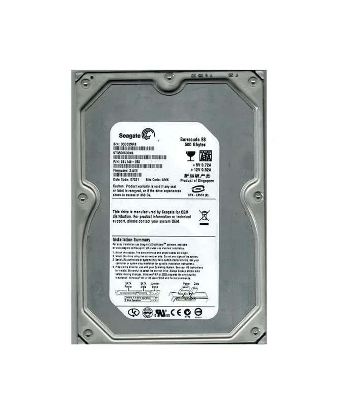 Seagate 9BL146-080 500GB 3Gb/s SATA