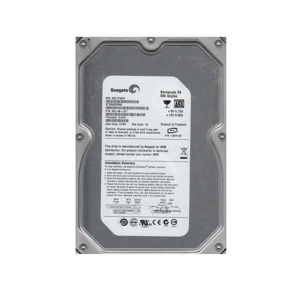 Seagate 9BL146-371 500GB 3Gb/s SATA