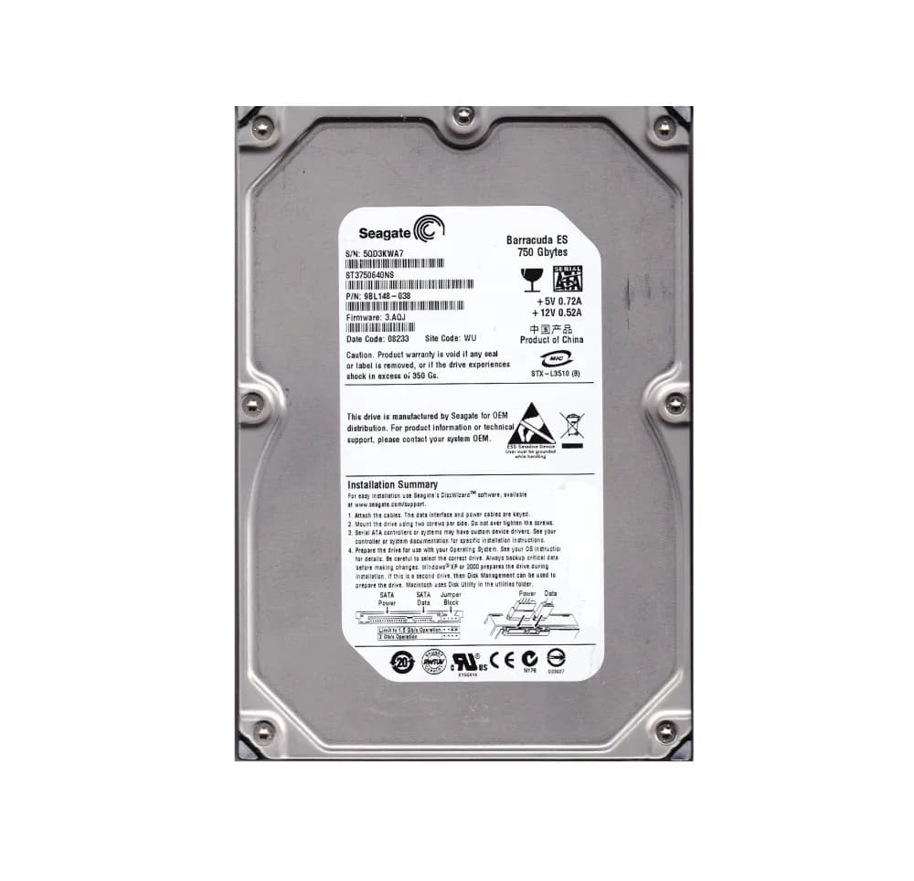 Seagate 9BL148-038 750GB 3Gb/s SATA